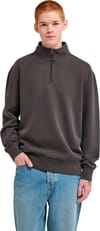 Element + Lowcase Pigment Quarter Zip Sweatshirt Off Black - 3