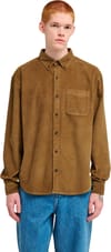 Element + Button Down Regular Corduroy Shirt Sepia - 3