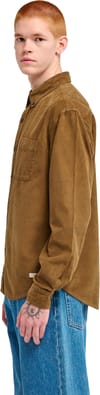Element + Button Down Regular Corduroy Shirt Sepia - 5