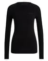 Warm Longsleeved Shirt Tight W Black  + Falke