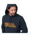 Fjällräven + Fjällräven Logo Hoodie M Dark Navy - 4