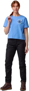 Fjall Raven + Fjällblomster Logo Tee W Ultramarine - 3