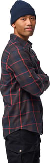 Fjällräven + Fjällglim Regular Shirt M Wood Brown Black Oak - 5