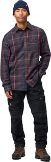 Fjällräven + Fjällglim Regular Shirt M Wood Brown Black Oak - 6