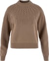 Övik Solid Jacquard Knit W Suede Brown + Fjällräven