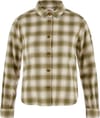Övik Boxy Flannel Shirt W Green Chalk White + Fjällräven