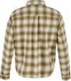 Fjällräven + Övik Boxy Flannel Shirt W Green Chalk White