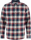 Singi Heavy Flannel Shirt M Dark Navy Maroon + Fjällräven