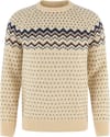 Övik Knit Sweater M Light Beige Navy + Fjällräven