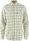 Övik Flannel Shirt M Chalk White Laurel Green + Fjällräven