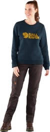 Fjällräven + Fjällräven Logo Sweater W Breeze Blue Patina Green - 3