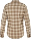 Fjällräven + Övik Flannel Shirt W Chalk White Suede Brown