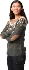 Fjällräven + Övik Knit Sweater W Deep Forest - 5