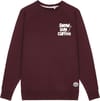 M Sweat Clyde Snow Sun Coffee Dark Burgundy + French Disorder