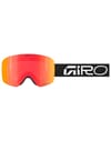 Giro + Contour Black White Wordmark Vivid Ember/Infrared 