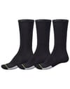 Assorted Low Impact Crew Sock 3 Pack Black + Globe