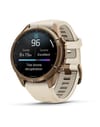 Garmin + Fēnix® 9 Pro Amoled 43mm Sapphire Titane Gold Beige Crème/Gris Cendré - 9