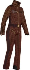 Goldbergh + Starstruck Ski Jumpsuit Dark Brown - 4