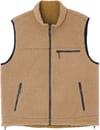 Gramicci + Reversible Sherpa Vest Beige/Tan