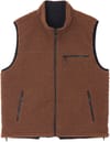 Gramicci + Reversible Sherpa Vest Dark Brown/Black