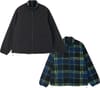 Reversible Sherpa Plaid Jacket Plaid/Black + Gramicci