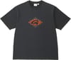 Flames Tee Vintage Black + Gramicci