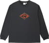 Flames LS Tee Vintage Black + Gramicci