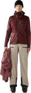 Haglöfs + Nallo Touring Hybrid Mid W Maroon Trail - 6