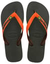 Brasil Mix Olive Green/Sunset Orange + Havaianas