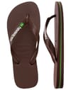 Havaianas + Brasil Logo Dark Brown/White - 4