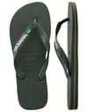 Havaianas + Brasil Logo Green Olive/Green Olive - 5