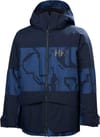 Jr Summit 2.0 Jacket Dark Blue Aop + Helly-Hansen