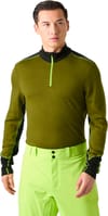 Helly-Hansen + Lifa Merino Midweight 1/2 Zip Olive Green - 3