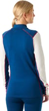 Helly-Hansen + W Lifa Merino Midw Gra 1/2 Zip Bright Blue New Nordic Aop - 4