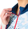 Helly-Hansen + W Lifa Merino Midw Gra 1/2 Zip Bright Blue New Nordic Aop - 5