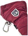 Hestra + Heli Ski W Mitt Bordeaux/Offwhite - 4
