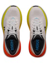 Hoka One One + Bondi 9 M White/Neon Tangerine - 5