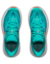 Hoka One One + Clifton 10 Big Kids Night Glow Blue/Electric Aqua - 5