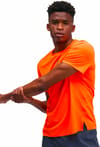 Hoka One One + M Everyrun Short Sleeve Electric Tangerine - 3
