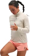 Hoka One One + W Skyform Half-Zip River Rock Grey Htr - 3