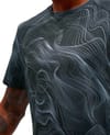 Hoka One One + M Everyrun Short Sleeve Clf Prt Black / White Prt - 4