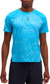 M Everyrun Short Sleeve Clf Prt Mineral Blue Prt + Hoka One One