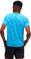Hoka One One + M Everyrun Short Sleeve Clf Prt Mineral Blue Prt