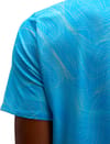 Hoka One One + M Everyrun Short Sleeve Clf Prt Mineral Blue Prt - 4