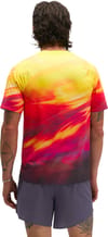 Hoka One One + M Race Day Short Sleeve Tr Prt Hoka Citrus Prt