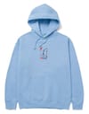 Sweat H-Dog Hood Light Blue + Huf