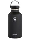 64 Oz Wide Mouth With Flex Cap Black 2.0 + Hydro flask