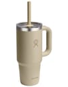 Hydro flask + 24 Oz Travel Tumbler Clear Lid Oat - 3