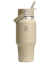 24 Oz Wide Flex Straw Travel Bottle Oat + Hydro flask