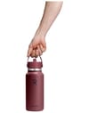 Hydro flask + 32 Oz Wide Flex Straw Cap Burgundy - 3